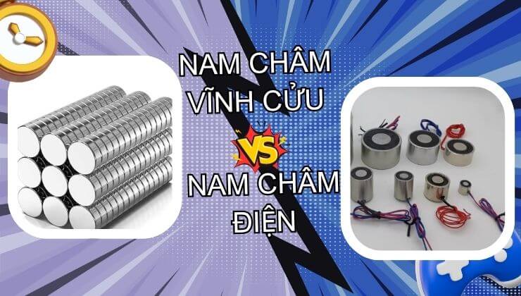 phân biệt nam châm vĩnh cửu và nam châm điện