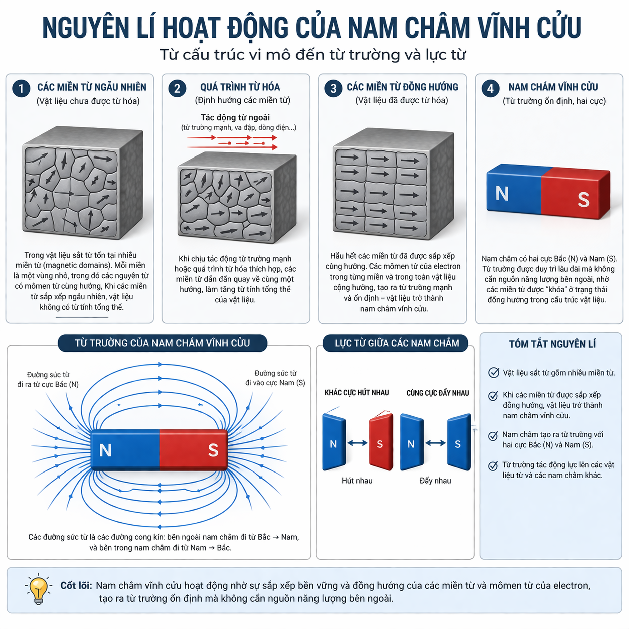 nam châm vĩnh cửu nguyên lý hoạt động
