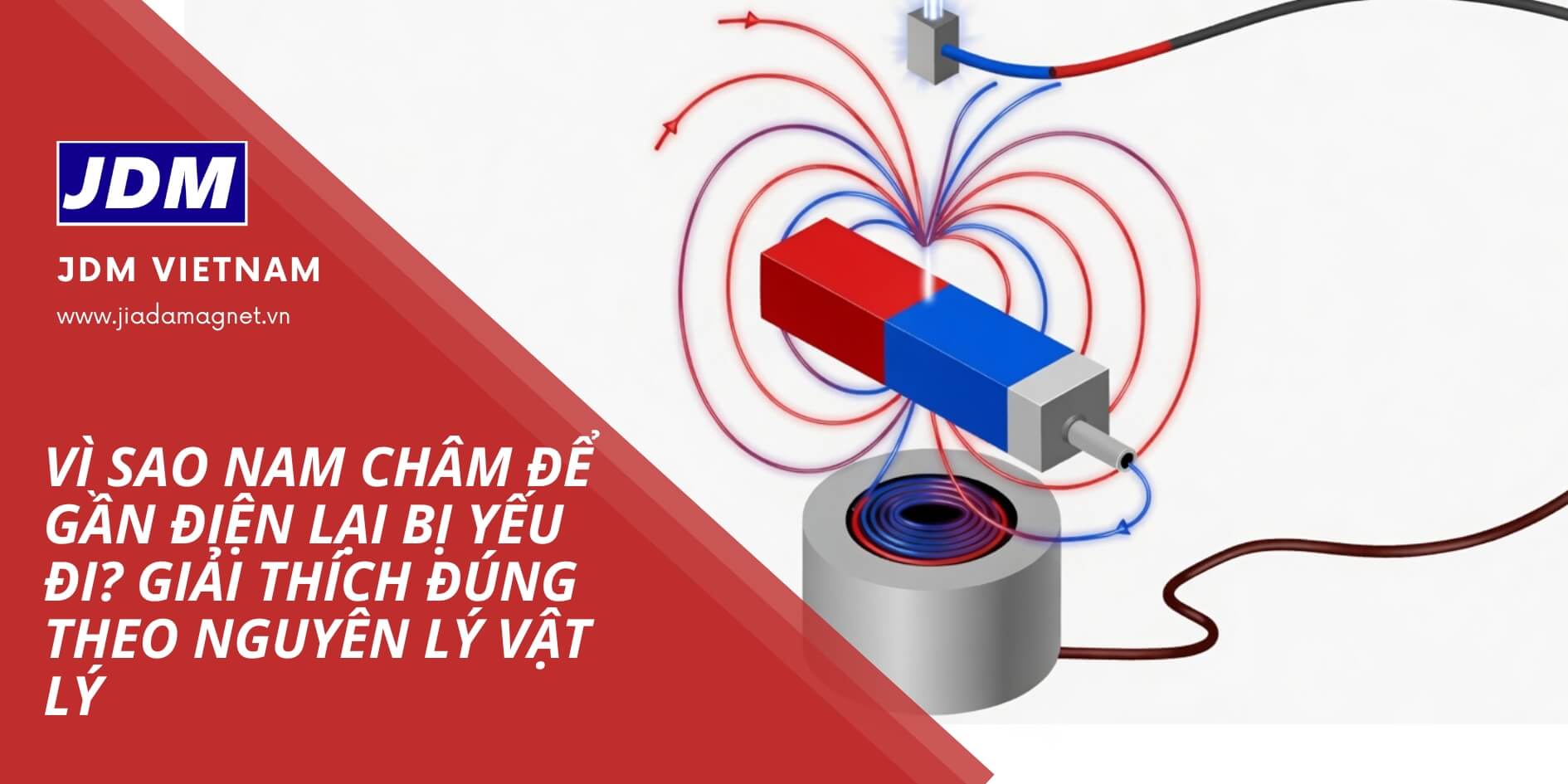 nam châm để gần điện